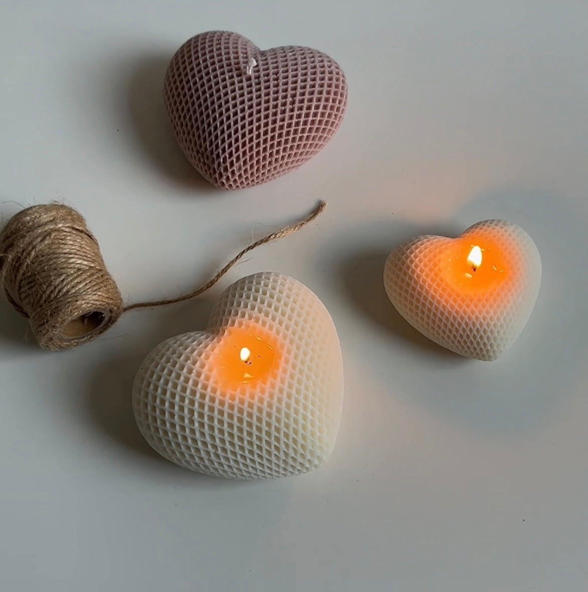 Hartvormige kaars - Love candle