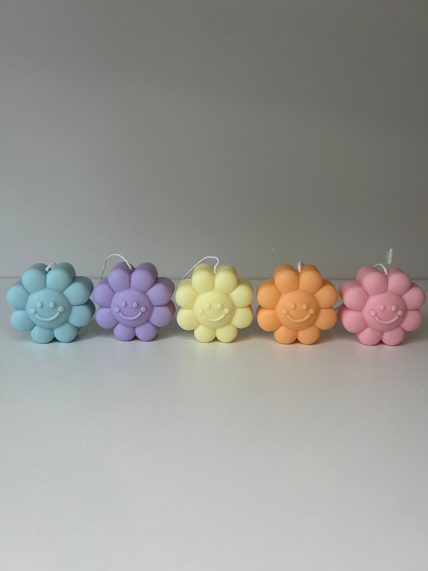 Vrolijke bloem kaars - Happy flower candle