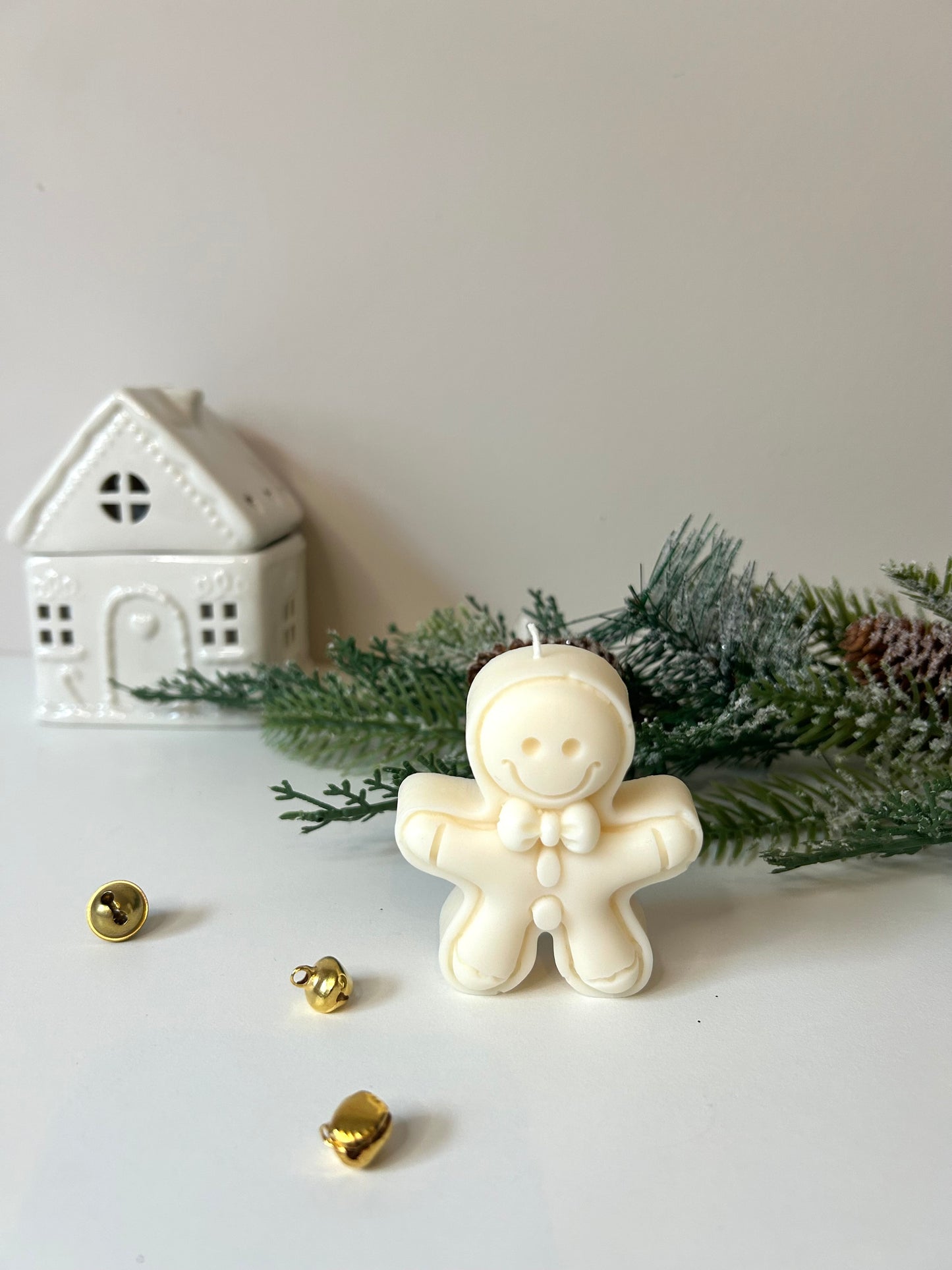 Peperkoek mannetje kaars - Gingerbread man candle