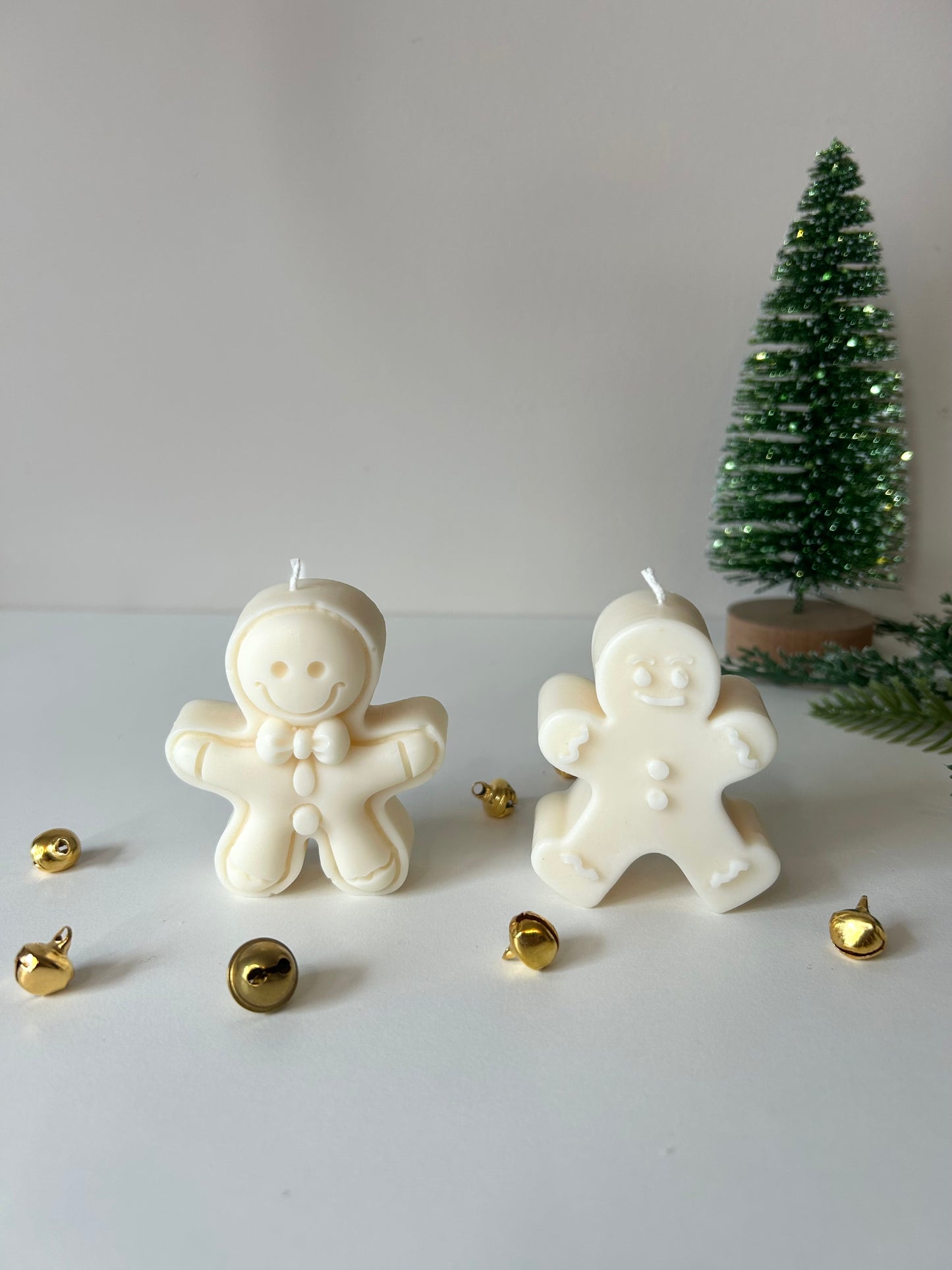 Peperkoek mannetje kaars - Gingerbread man candle