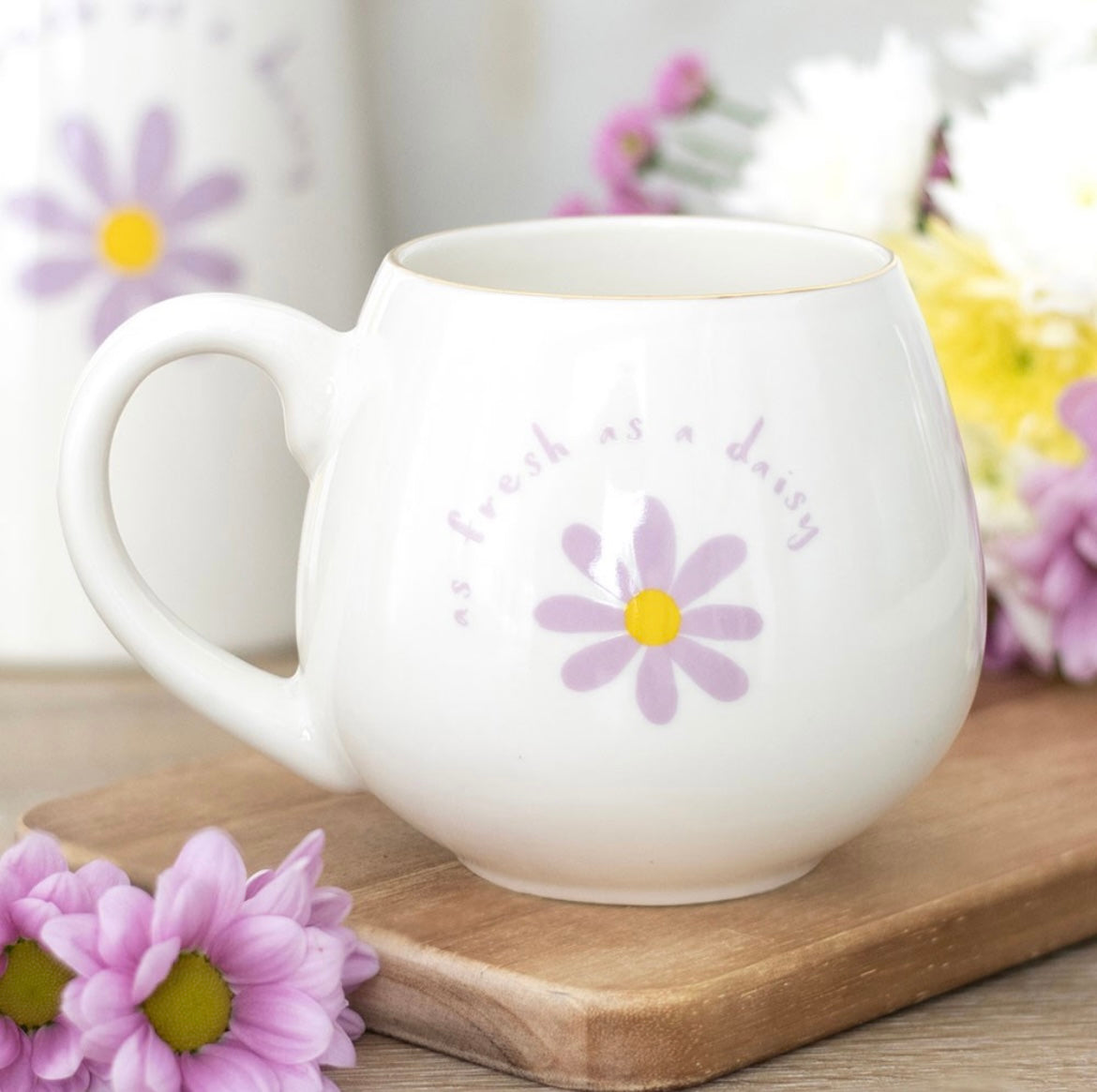 Fresh as a daisy mug