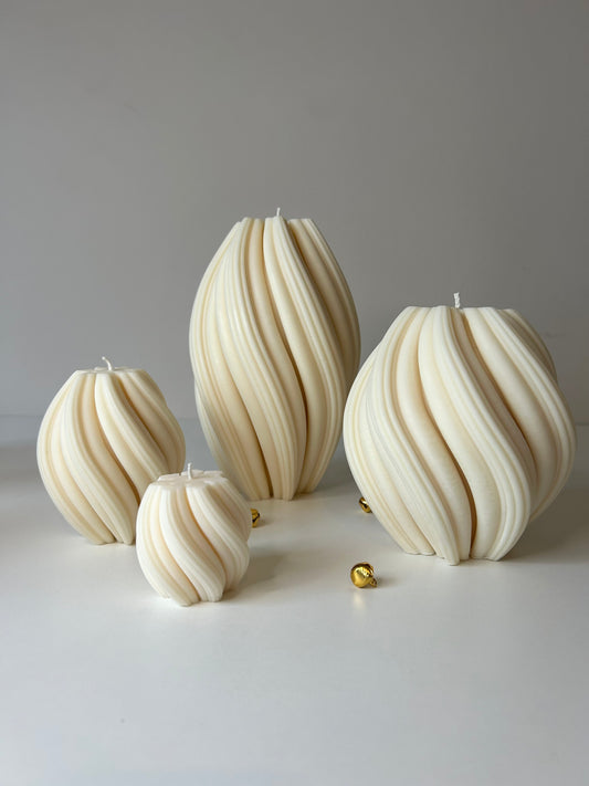 Swirl candle set