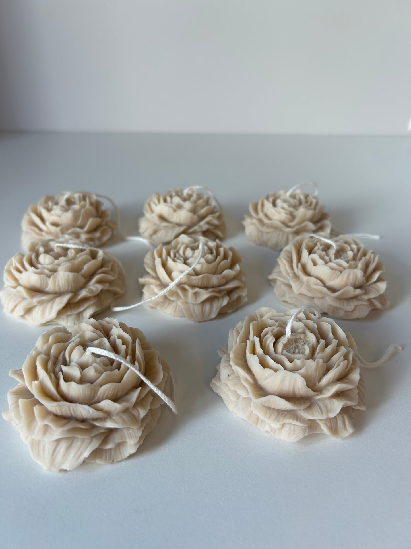 Pioenroos kaars - Peony candle