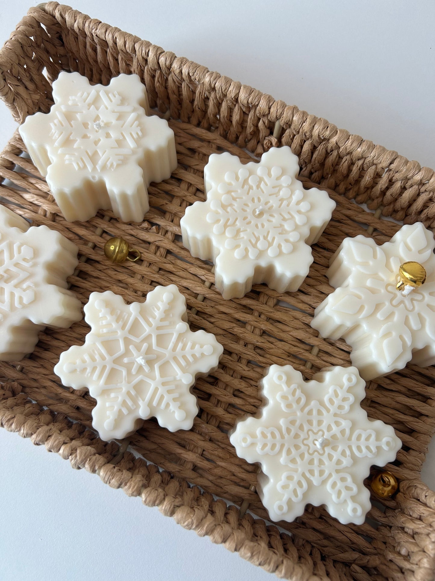 Sneeuwvlok kaars - Snowflake candle