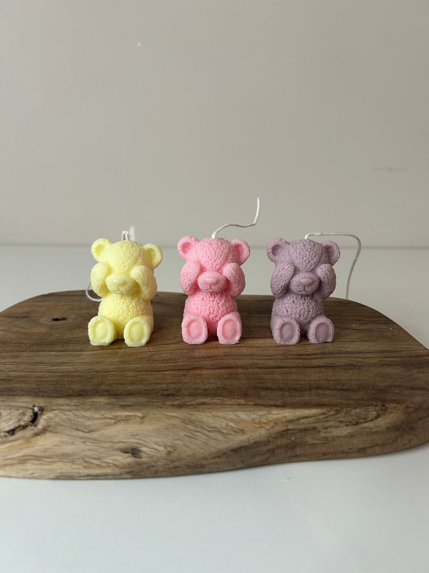 Kiekeboe beer kaars - Peekaboo bear candle