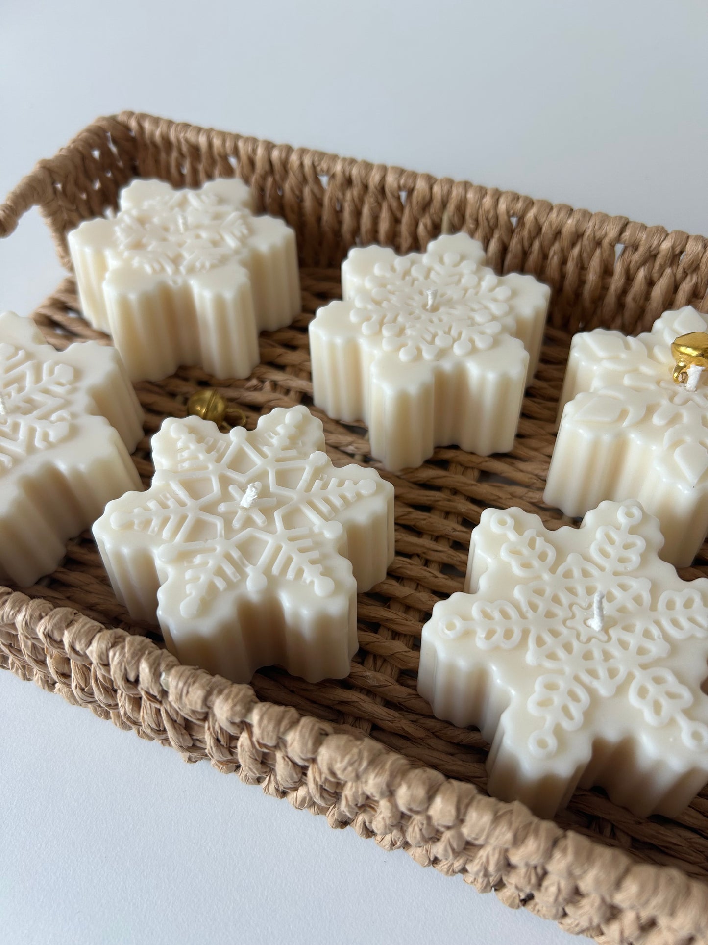 Sneeuwvlok kaars - Snowflake candle