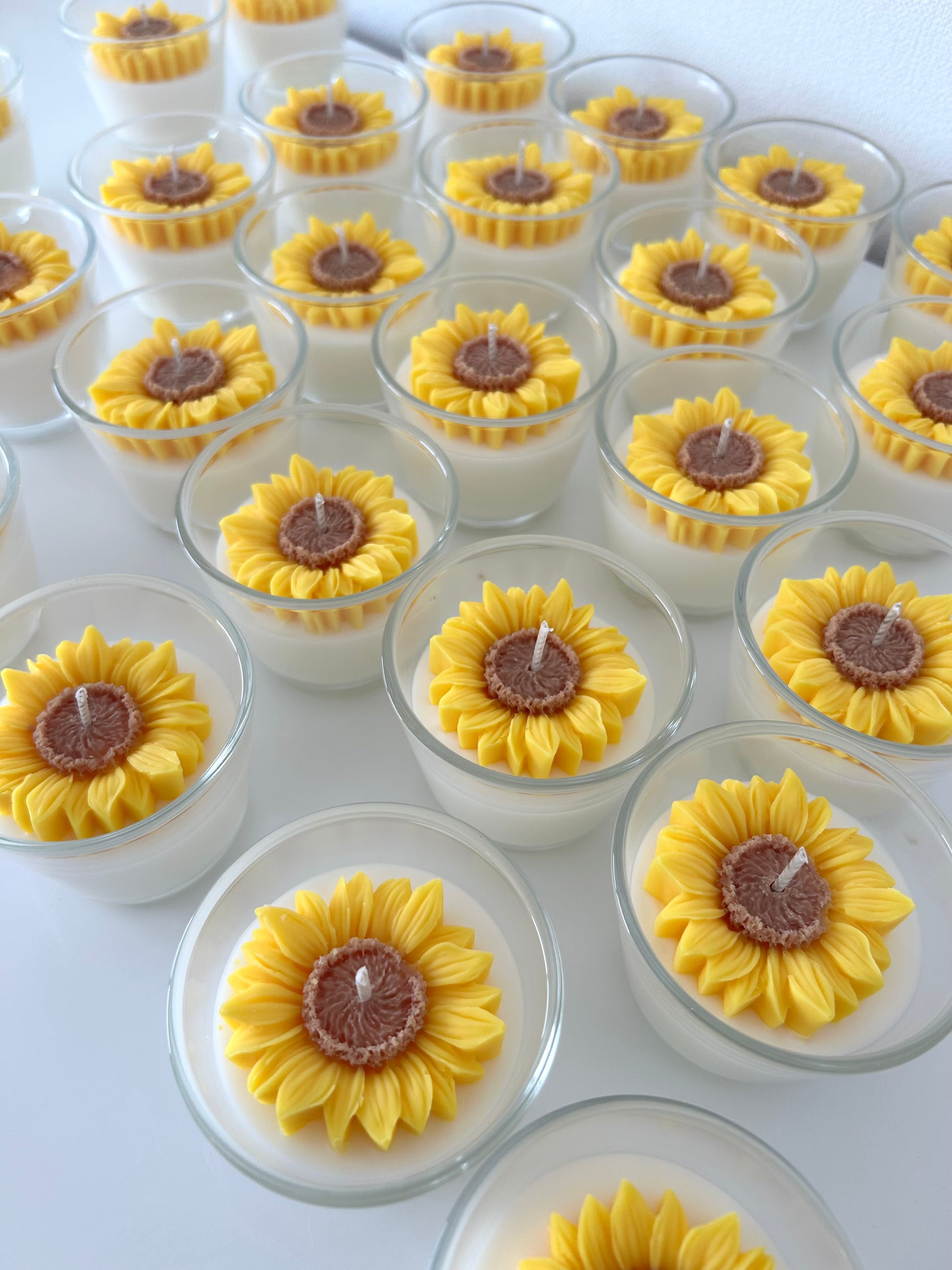 sunflower candle