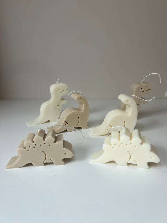 Stekel dino kaars - Stegosaurus candle