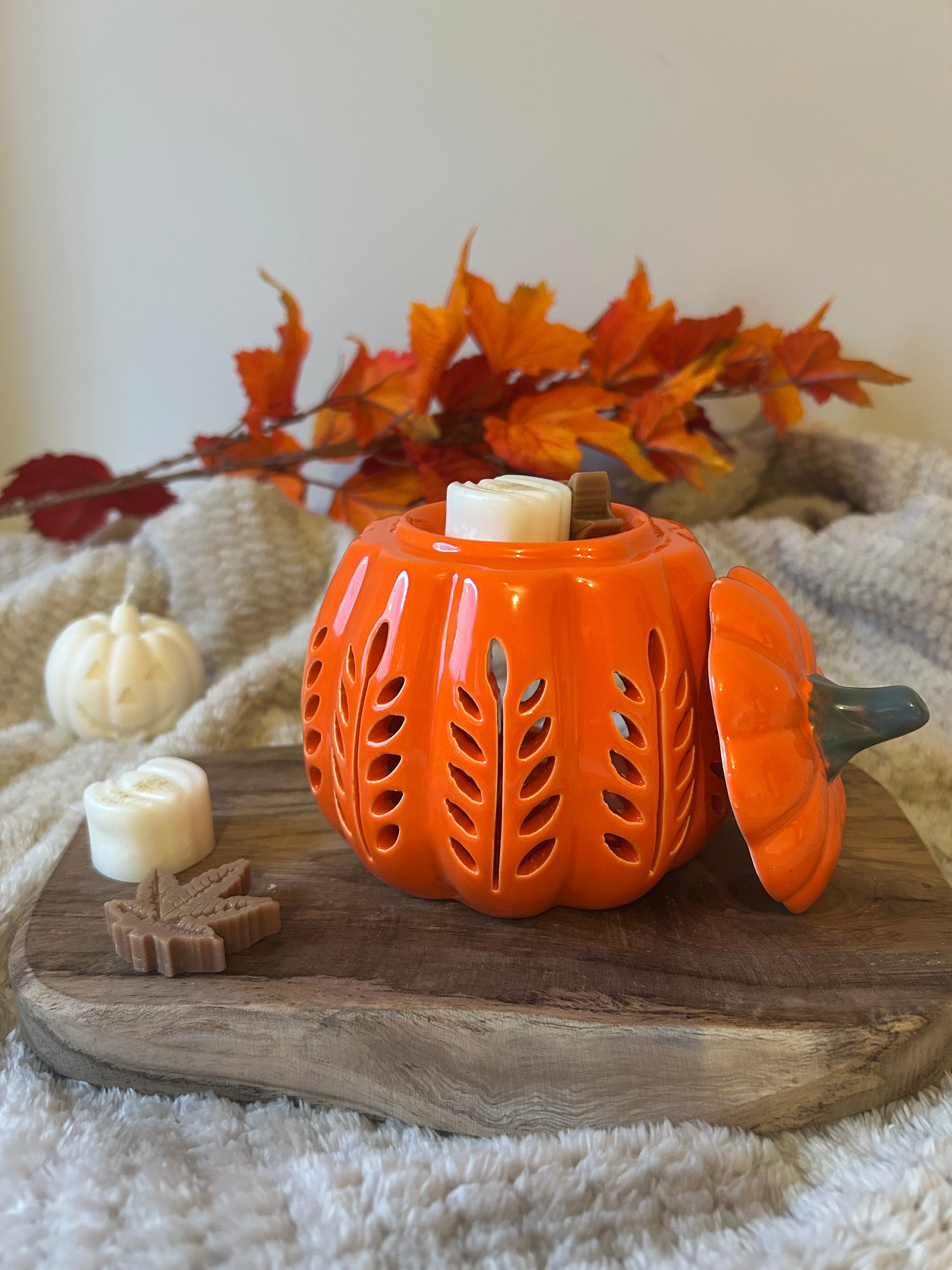 Pompoen wax brander 